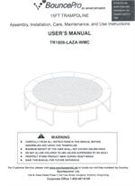 bounce pro trampoline manual